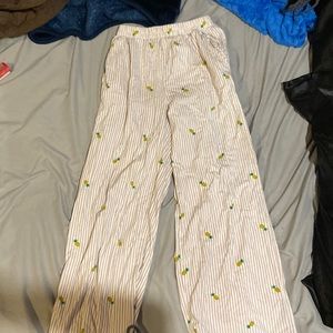 Pineapple pajama pants